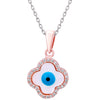 Pissara by Sukkhi Evil Eye Dazzling 925 Sterling Silver Cubic Zirconia Pendant With Chain For Women And Girls|with Authenticity Certificate, 925 Stamp & 6 Months Warranty
