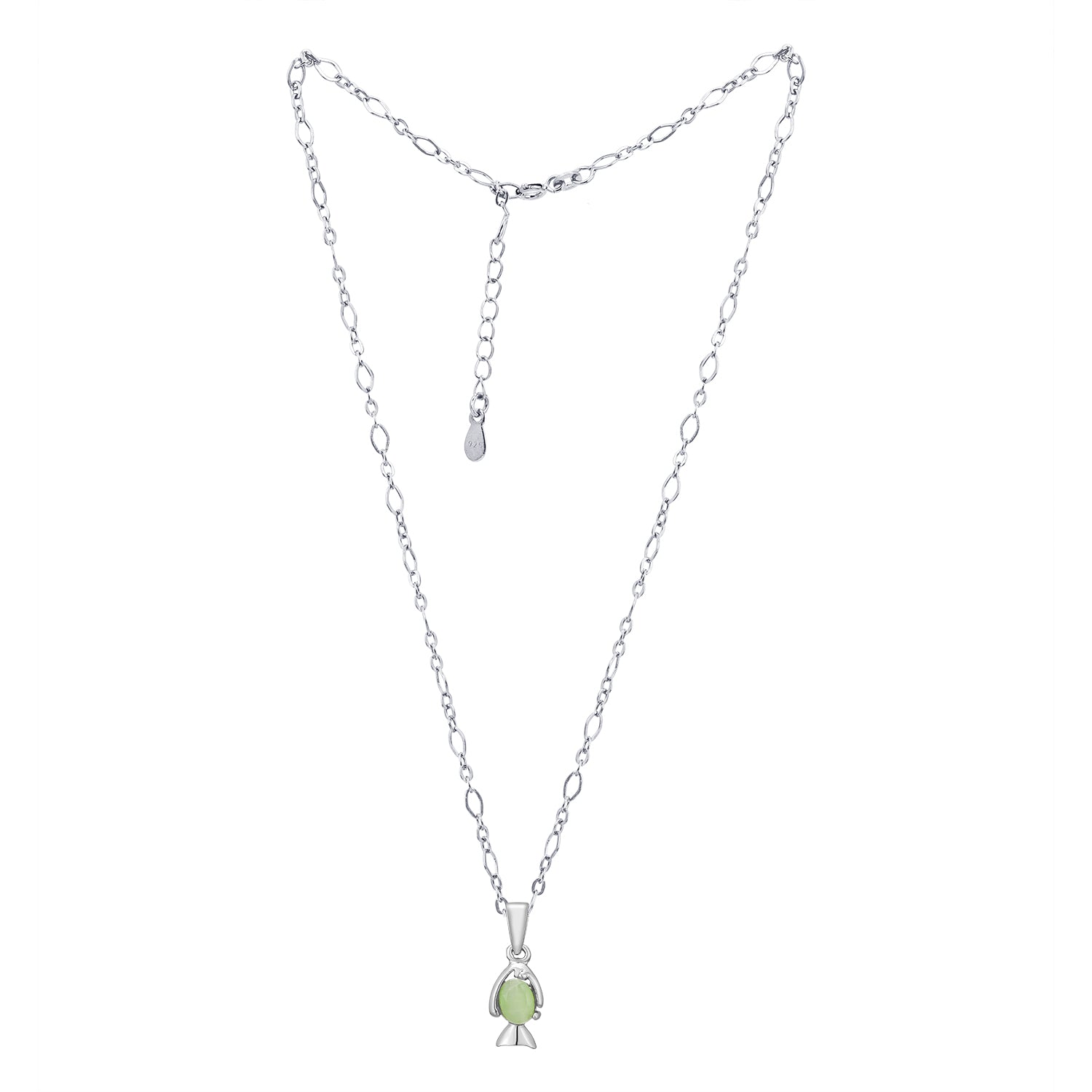 Pissara by Sukkhi Attractive 925 Sterling Silver Pendant With Chain For Women And Girls|with Authenticity Certificate, 925 Stamp & 6 Months Warranty