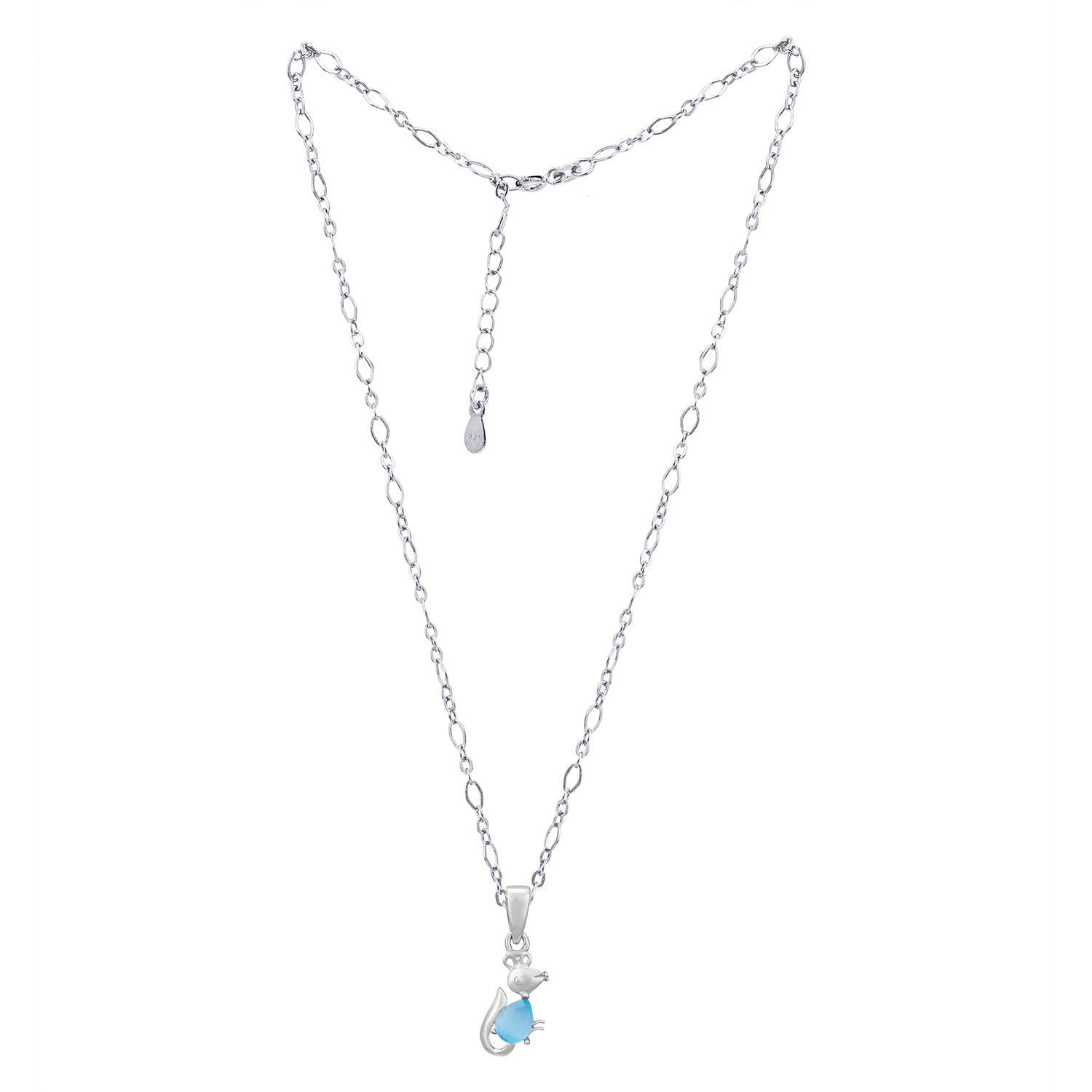 Pissara by Sukkhi Classic 925 Sterling Silver Pendant With Chain For Women And Girls|with Authenticity Certificate, 925 Stamp & 6 Months Warranty