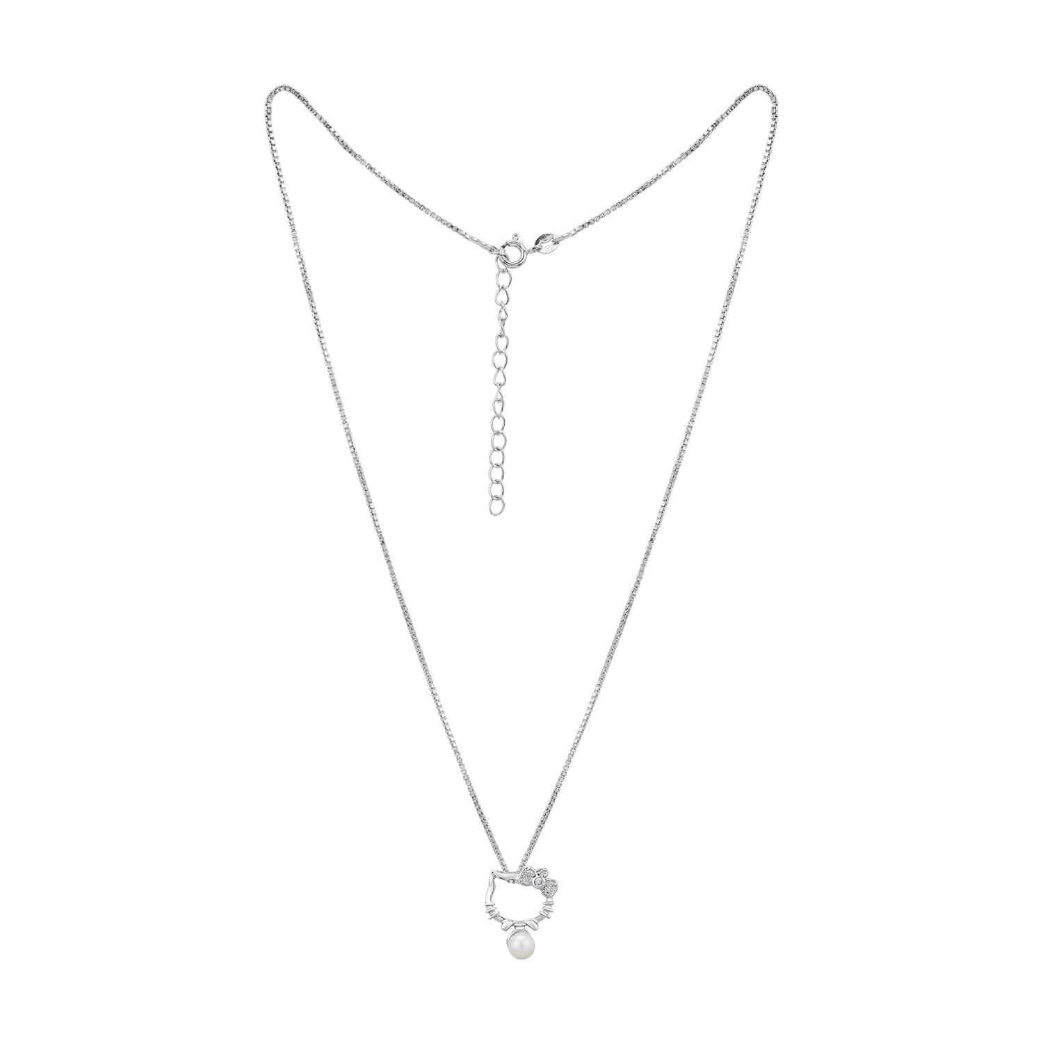 Pissara by Sukkhi Eye 925 Sterling Silver Cubic Zirconia Pendant With Chain For Women And Girls|with Authenticity Certificate, 925 Stamp & 6 Months Warranty