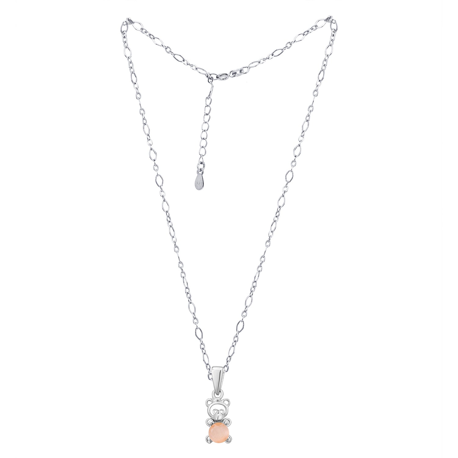 Pissara by Sukkhi Splendid 925 Sterling Silver Pendant With Chain For Women And Girls|with Authenticity Certificate, 925 Stamp & 6 Months Warranty