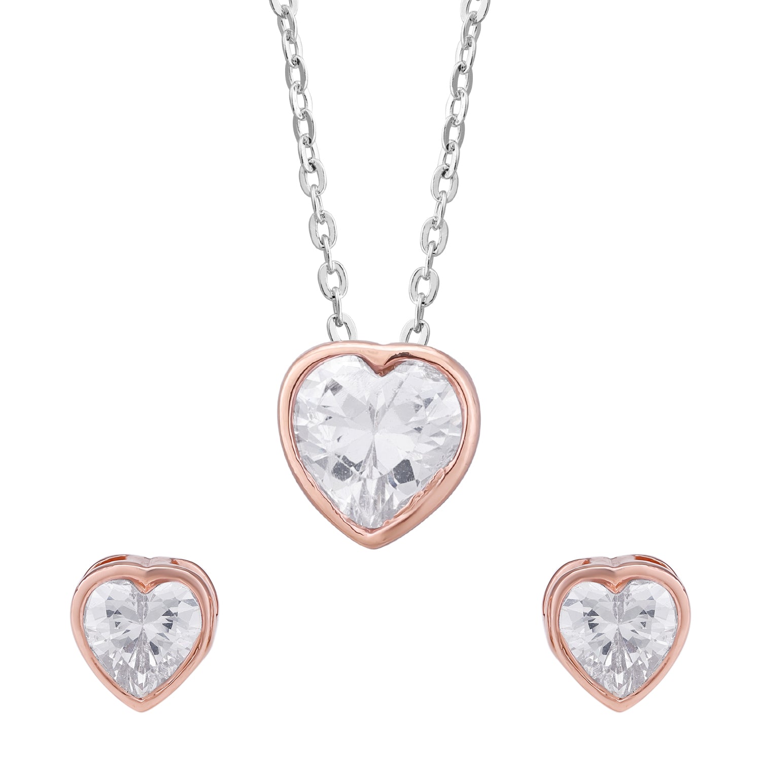 Pissara by Sukkhi Brilliant 925 Sterling Silver Cubic Zirconia Pendant Set For Women And Girls|with Authenticity Certificate, 925 Stamp & 6 Months Warranty