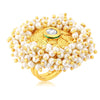 Sukkhi Ravishing Gold Plated Ring for Women - Free Size
