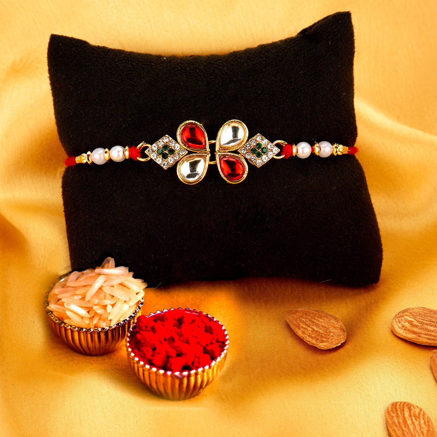 Astonished Retail Soft Teddy Bear with Premium Gold Coin Chocolate  |Designer Diamond Rakhi with Chocolates | Rakhi Chocolate Gift | Roli,  Chawal