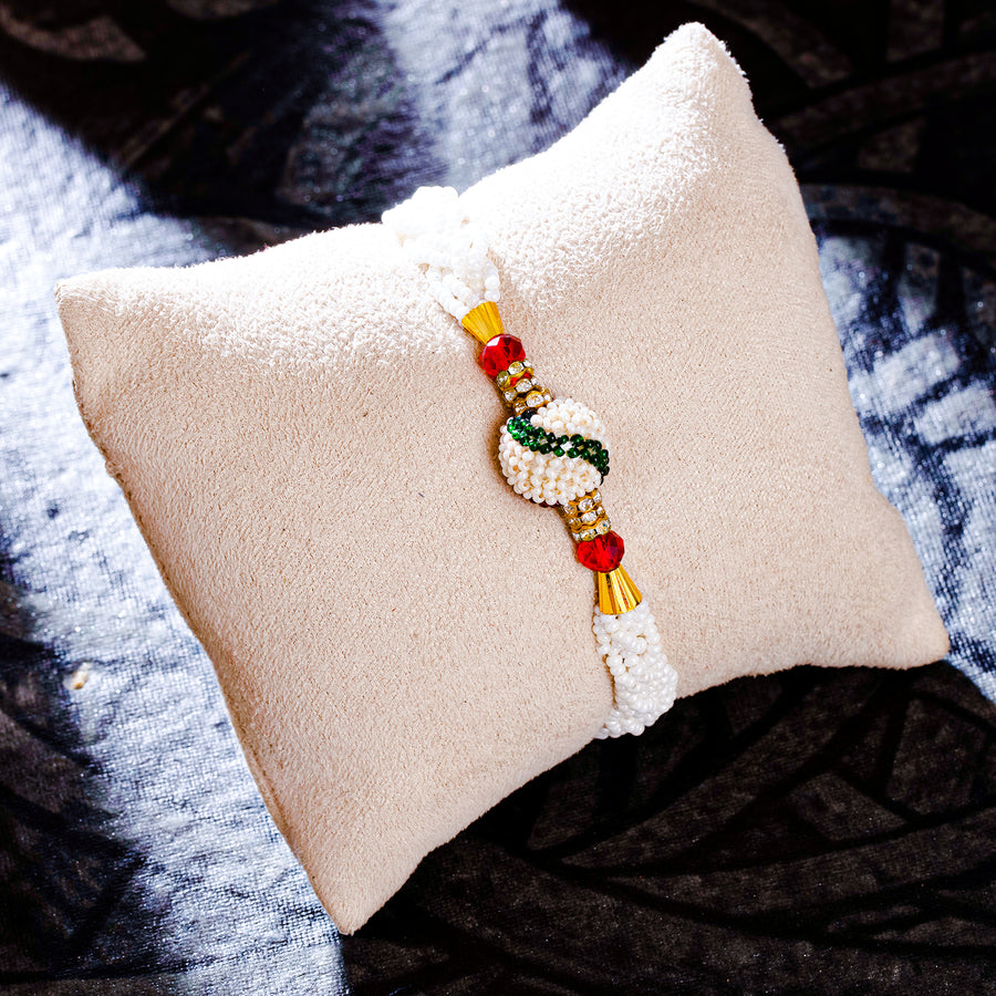 Sukkhi Ethnic Gold Plated Turtle Rakhi with Roli Chawal and Raksha Bandhan Greeting Card For Men