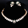 Sukkhi Golden Gold Plated Kundan & CZ Choker Necklace Set For Women