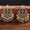 Sukkhi Olive Gold Plated Reverse Ad & Pearl Dangle Earring For Women