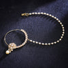 Sukkhi Golden Gold Plated Reverse AD & Pearl Nath For Women