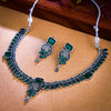 Sukkhi Green Oxidised Pearl Choker Necklace Set For Women