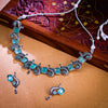 Sukkhi Green Oxidised Pearl Peacock Necklace Set For Women