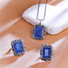 Sukkhi Blue Oxidised Pearl Long Pendant Set For Women