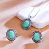 Sukkhi Green Oxidised Pearl Long Pendant Set For Women