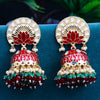 Sukkhi Multi Gold Plated Kundan & Pearl Jhumka Earring For Women