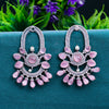 Sukkhi Pink Oxidised CZ & Pearl Dangle Earring For Women