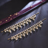 Sukkhi Golden Gold Plated Kundan & Pearl Anklet For Women