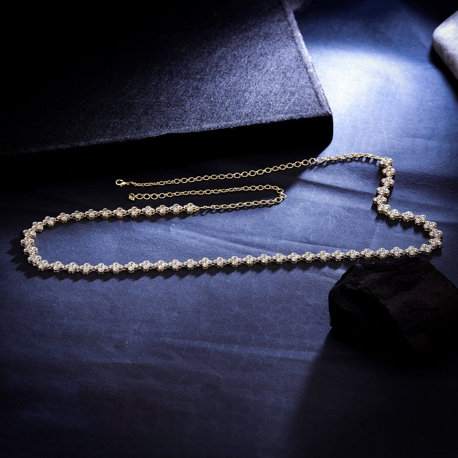 Sukkhi Golden Gold Plated Kundan & Pearl Kamarband For Women