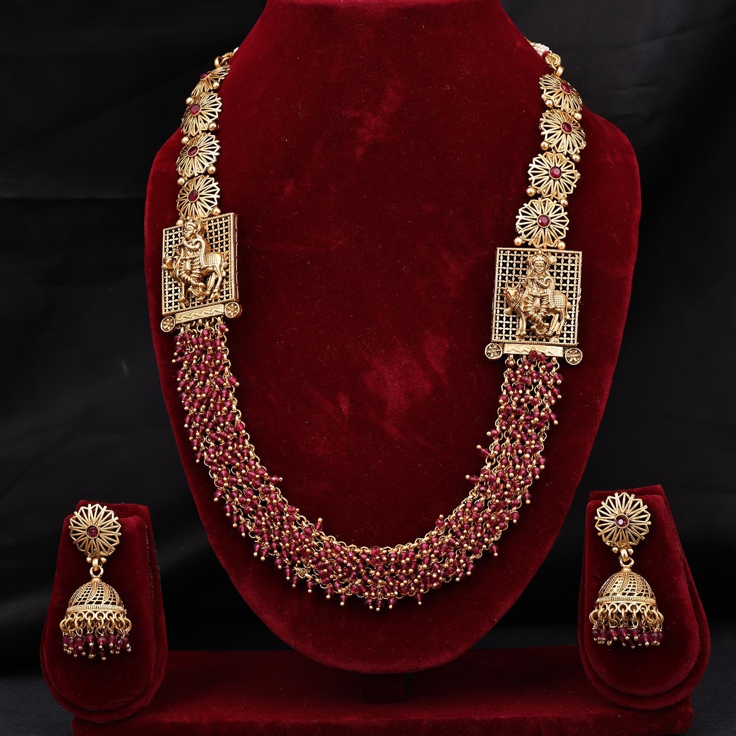 Temple Jewellery Set Online Jewellery Shop Near Me Sukkhi Pink