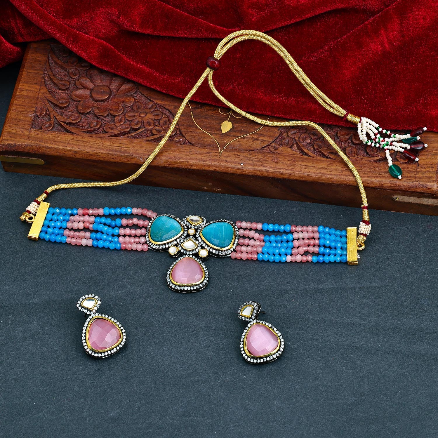 Best Friends Pink & Blue Split Heart Pendant Necklaces (2 Pack) | Claire's  US