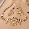 Sukkhi Hypnotic  Gold Plated Kundan & Pearl Golden Necklace Set for Women