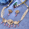 Sukkhi Tantalizing  Gold Plated Kundan & Pearl Pink Necklace Set for Women