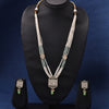 Sukkhi Interesting  Gold Plated CZ & Kundan & Pearl Pista Green Necklace Set for Women