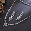 Sukkhi Good  Rhodium Plated CZ Silver Necklace Set for Women