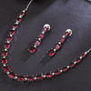 Sukkhi Knockout  Rhodium Plated CZ Pink Necklace Set for Women