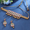 Sukkhi Dishy  Gold Plated Pearl Pink Necklace Set for Women