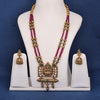 Sukkhi Studly Gold Plated Kundan & Pearl Golden Necklace Set for Women