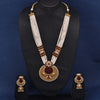 Sukkhi Flamboyant  Gold Plated Kundan & Pearl Golden Necklace Set for Women