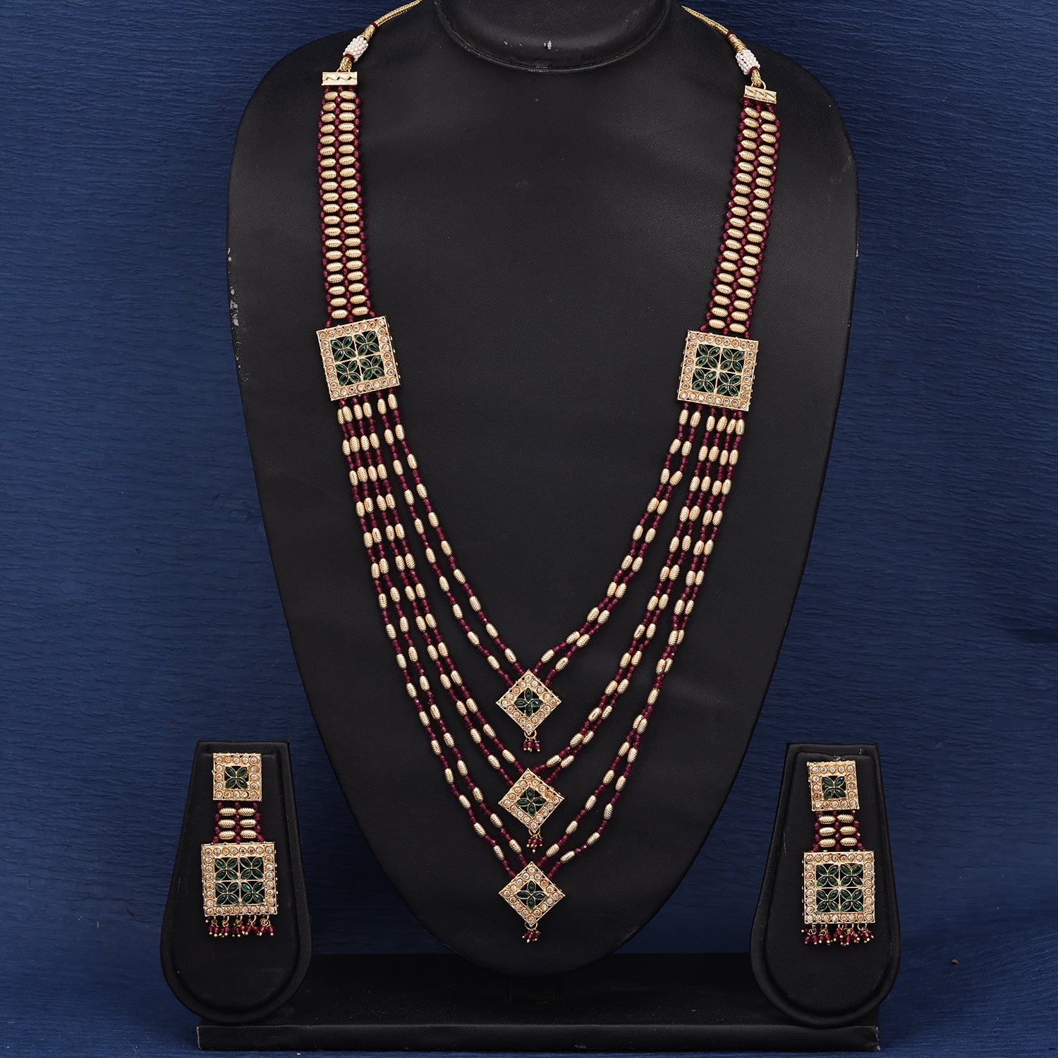 Sukkhi Decent  Gold Plated Kundan & Pearl Pink Necklace Set for Women