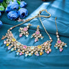 Sukkhi Captivating  Gold Plated CZ & Pearl Multi Necklace Set for Women