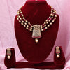 Sukkhi Magnetic  Gold Plated Pearl Maroon Necklace Set for Women