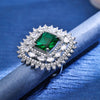 Sukkhi Fair  Rhodium Plated CZ Green Ring for Women