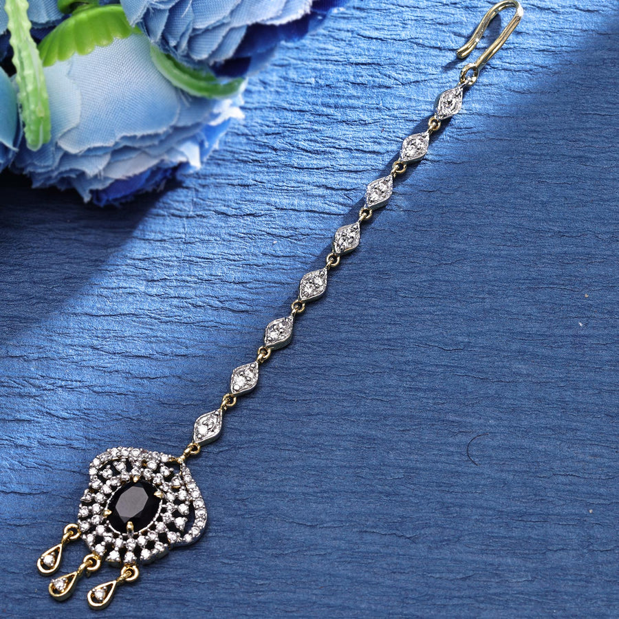 Sukkhi Hot  Gold Plated CZ Golden Maangtikka for Women