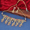 Sukkhi Traditional Gold Plated CZ & Pearl Golden Necklace Set for Women