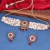 Sukkhi Enthralling  Gold Plated Pearl Maroon Necklace Set for Women