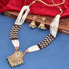 Sukkhi Tempting Gold Plated Kundan & Pearl Golden Necklace Set for Women