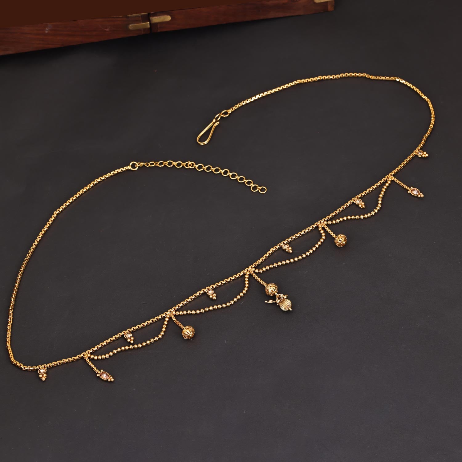 Sukkhi Sublime  Gold Plated Pearl Golden Kamarband for Women