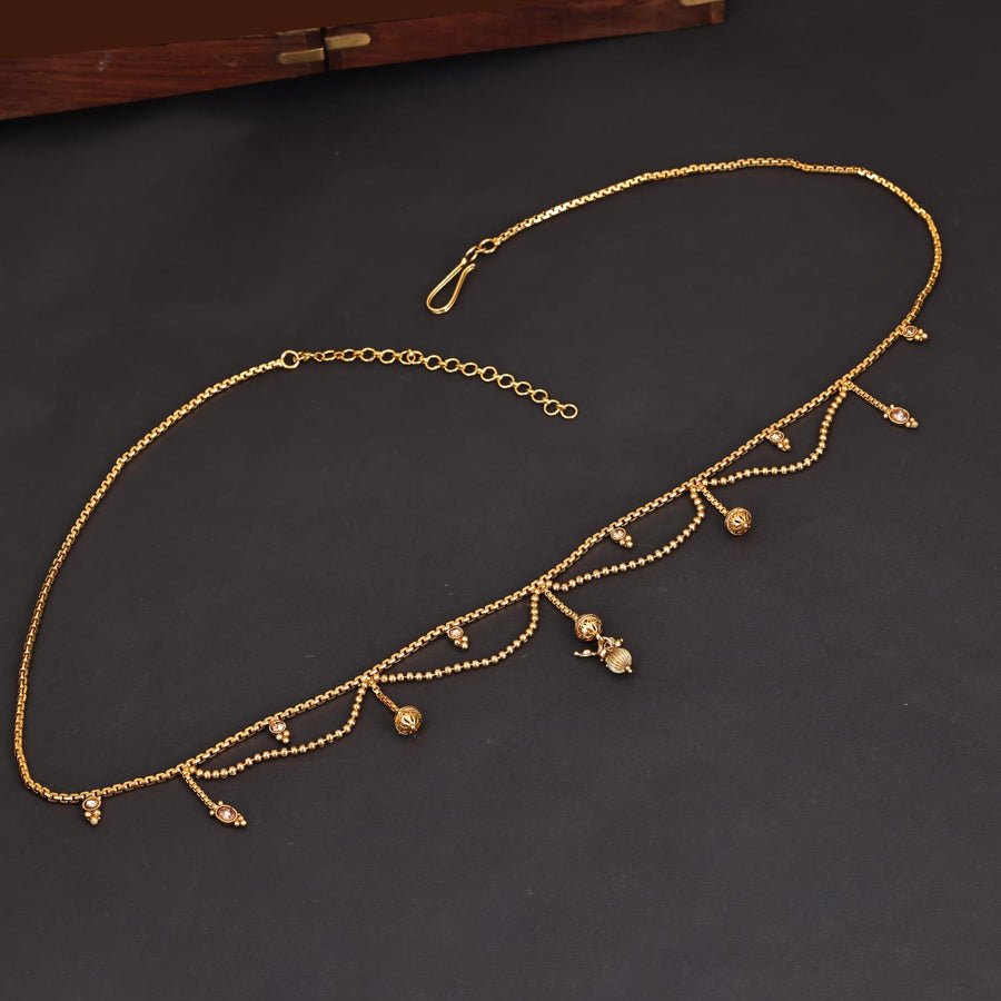 Sukkhi Sublime  Gold Plated Pearl Golden Kamarband for Women