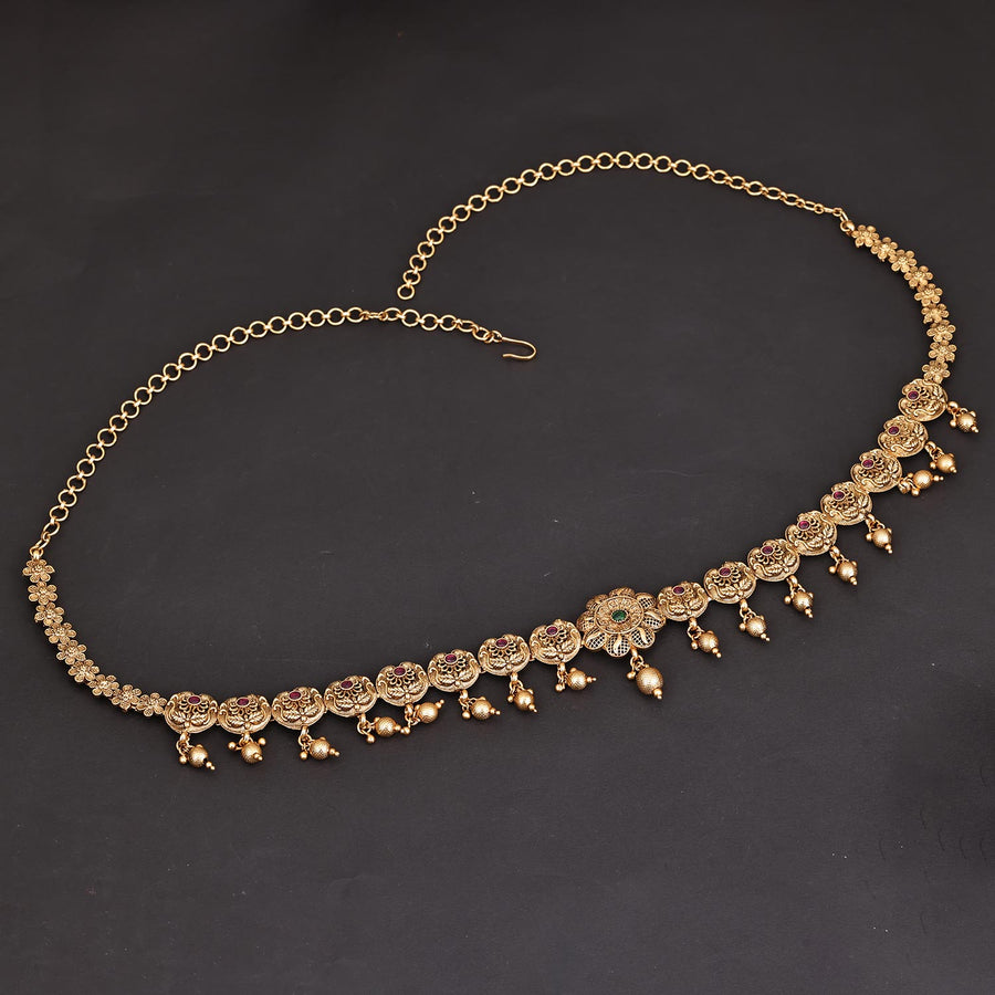 Sukkhi Desirable  Gold Plated Pearl Golden Kamarband for Women