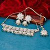 Sukkhi drop-dead  Green Kundan & Pearl Gold Plated Choker Necklace Set for Women