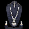 Sukkhi ravishing  Navy Blue Kundan & Pearl Gold Plated Choker Necklace Set for Women