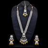 Sukkhi superb Yellow Kundan & Pearl Gold Plated Choker Necklace Set for Women