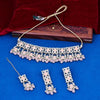 Sukkhi dainty  Peach Kundan & Pearl Gold Plated Choker Necklace Set for Women