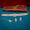 Sukkhi inviting  Peach Kundan & Pearl Gold Plated Choker Necklace Set for Women
