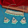 Sukkhi fetching  Green Kundan & Pearl Gold Plated Choker Necklace Set for Women