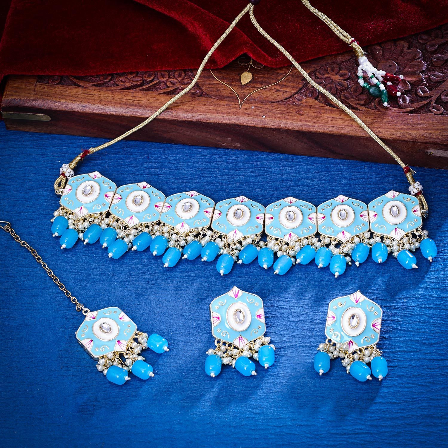 Jewelry Radha Krishna Serial Flower Jewellery Blue Radha Jewellery