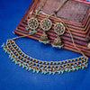 Sukkhi Marvelous Gold Plated Reverse AD & Pearl Green Necklace Set for Women