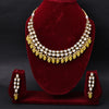 Sukkhi Gold Plated Yellow Kundan & Pearl Choker Necklace Set for Women